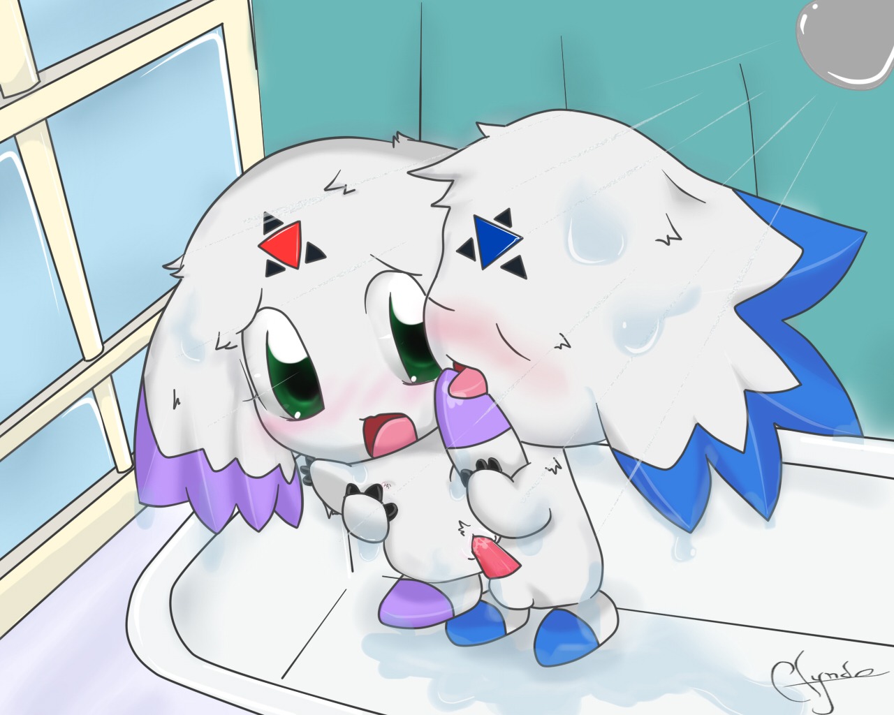 culumon digimon digimon_(species) digimon_tamers female monster_boy rule34 tagme