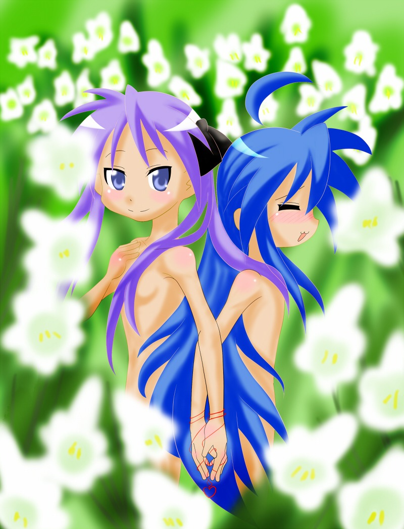 female kagami_hiiragi konata_izumi lucky_star rule34 tagme
