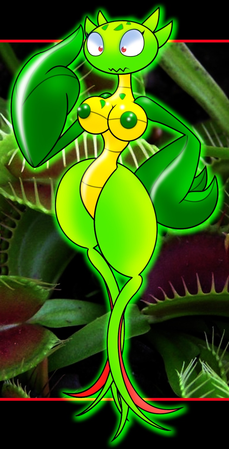 breasts carnivine carnivorous_plant carnivorous_plant_humanoid e621 elemental_creature elemental_humanoid female flora_fauna gb_of_bs generation_4_pokemon hi_res humanoid nintendo nipples non-mammal_nipples not_furry plant plant_humanoid pokemon pokemon_(species) pokemorph solo wide_hips