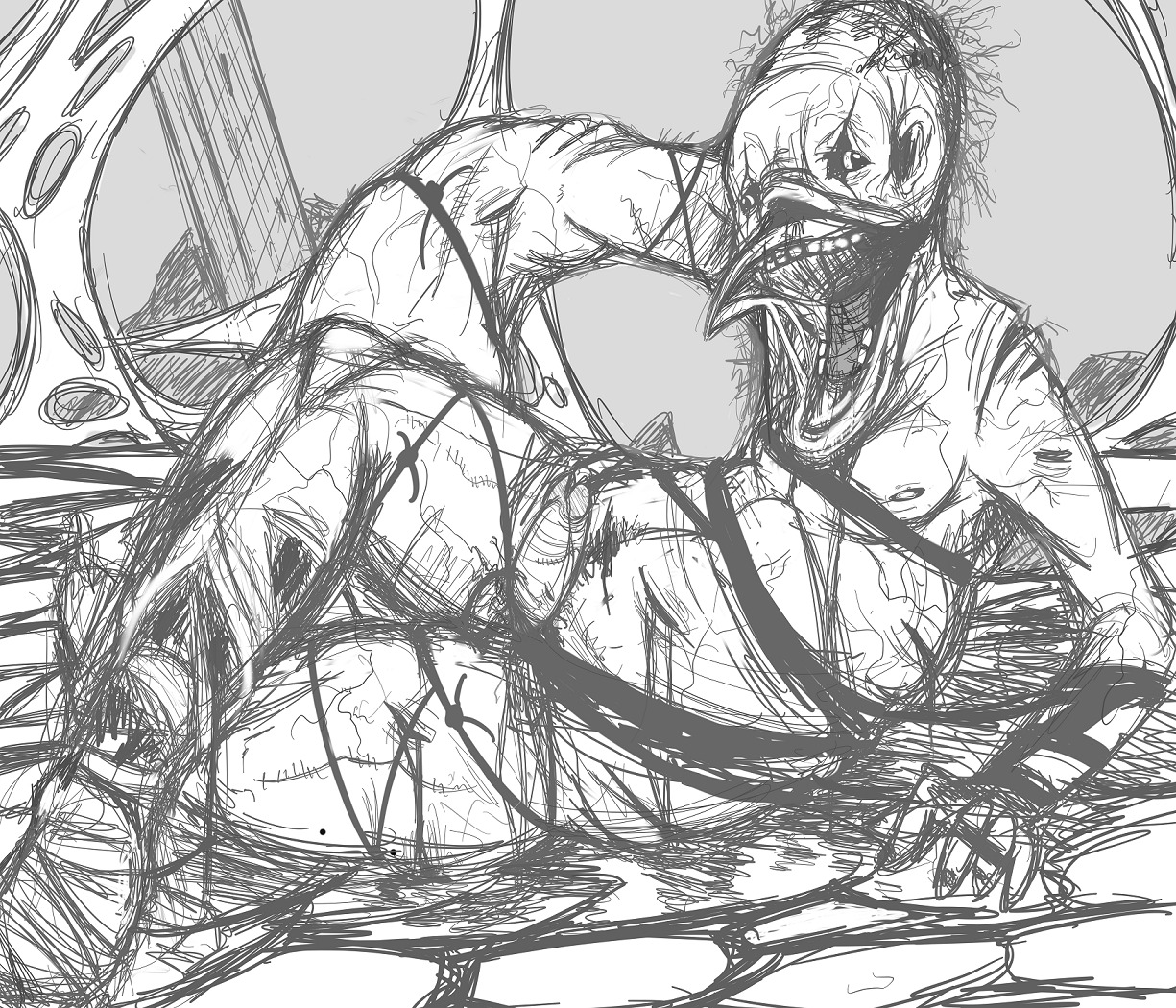 amnesia:_the_dark_descent amnesia_(series) inkcookie male male_only monochrome penis rule34 servant_grunt sketch tagme the_shadow_(amnesia)