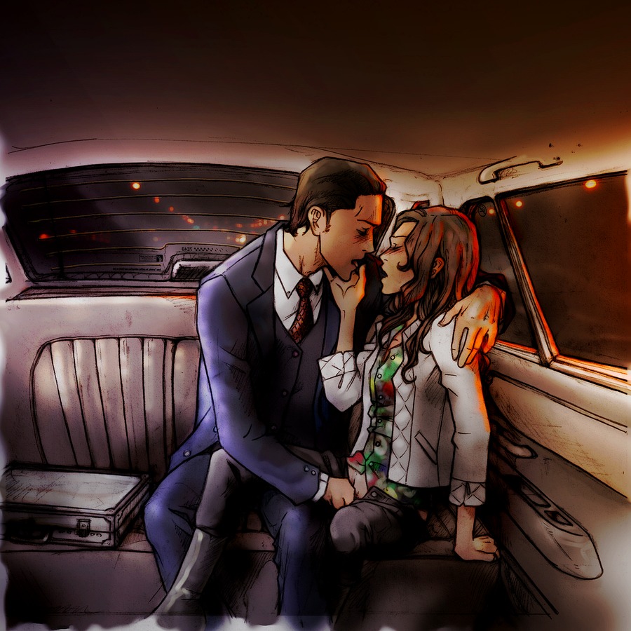 1boy 1girls ariadne arthur backseat car clothed clothed_sex female fingering human inception limousine male nami86 rule34 suit tagme