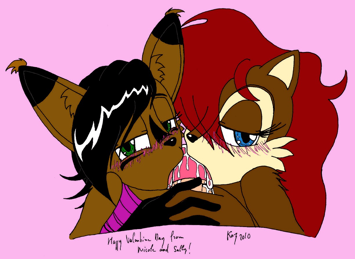 1boy 2010 2girls abstract_background anthro archie_comics black_hair black_nose blue_eyes blush brown_fur chipmunk collaborative_fellatio cum dated disembodied_penis double_fellatio double_handjob faceless_male feline fellatio female fur furry green_eyes hair hair_over_one_eye half-closed_eyes handjob human humanoid interspecies kaz looking_at_viewer lynx male mammal mobian_(species) multiple_fellatio multiple_females multiple_girls nicole_the_lynx oral penis pink_background plain_background pov red_hair rodent rule34 sally_acorn sega sex simple_background sonic_(series) sonic_satam sonic_the_hedgehog_(archie) sonic_the_hedgehog_(comics) sonic_the_hedgehog_(series) squirrel teamwork threesome