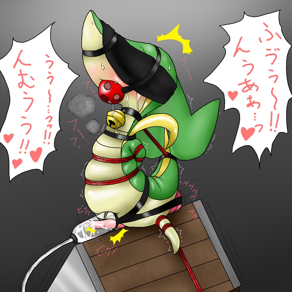 1:1 agnaktor_(pixiv) anal anal_penetration ball_gag bdsm bell blindfold bodily_fluids bondage bound collar cum e621 erection gag gagged generation_5_pokemon genital_fluids genitals heart_symbol japanese_text male nintendo object_in_ass orgasm penetration penile penis penis_milking pokemon pokemon_(species) reptile scalie sex_toy sex_toy_in_ass sex_toy_insertion snivy solo source_request submissive submissive_male tail text torture translation_request vibrator vibrator_in_ass wooden_horse_(device)