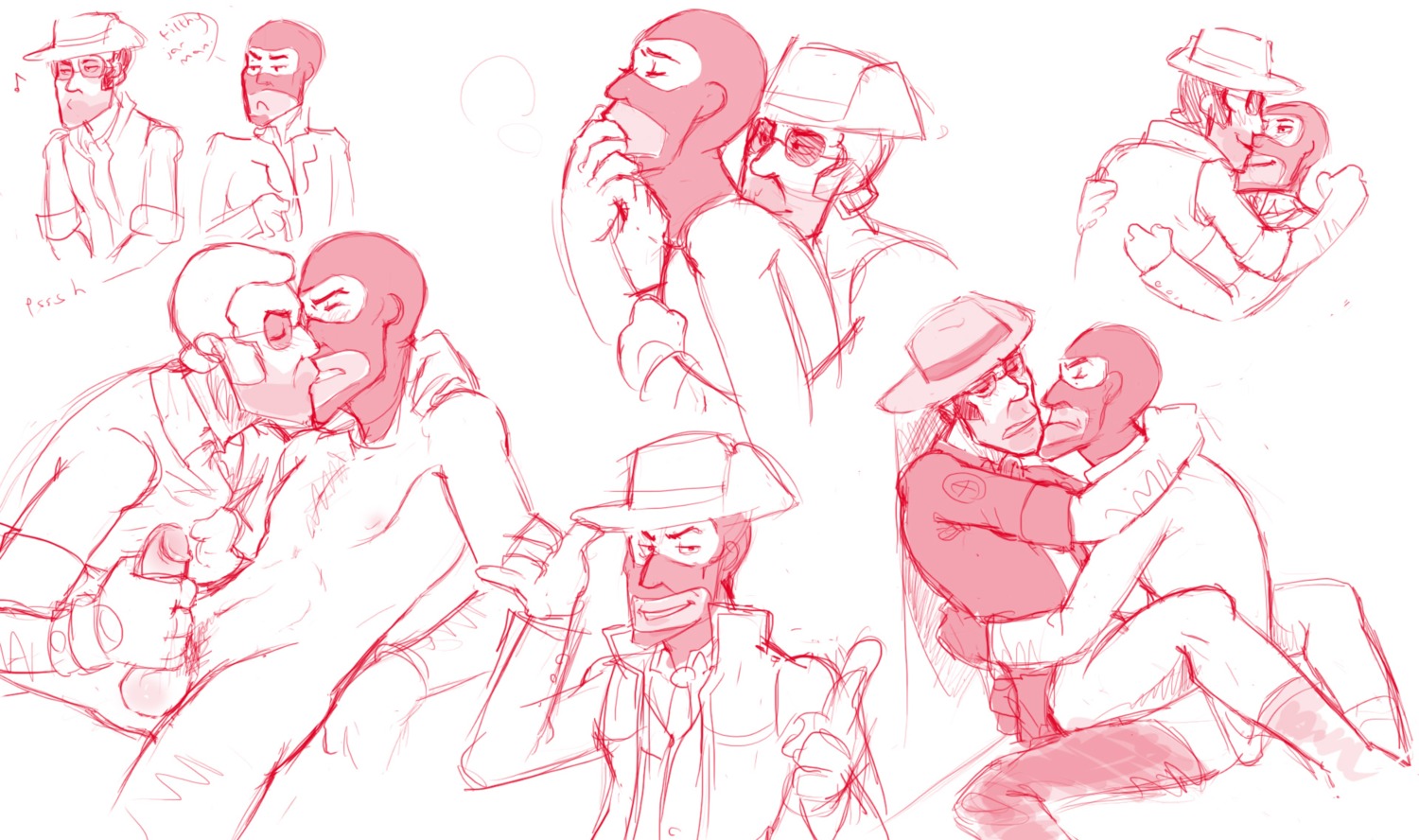 2d gay human human_male human_only male male_only rule34 sniper_(team_fortress_2) spy_(team_fortress_2) syberfox tagme team_fortress_2 yaoi