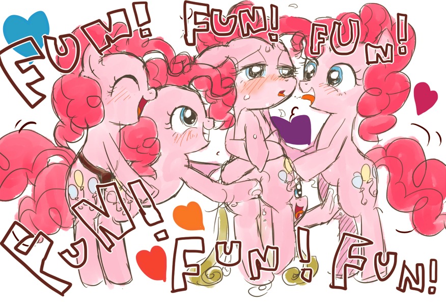 ambiguous_penetration blue_eyes cutie_mark dildo e621 earth_pony english_text equid equine eyes_closed female female/female feral friendship_is_magic fur group group_sex hair half-closed_eyes handjob hasbro heart_symbol horse mammal my_little_pony narrowed_eyes penetration penile pink_body pink_fur pink_hair pinkie_pie_(mlp) pony selfcest sex sex_toy square_crossover strapon tail text unknown_artist