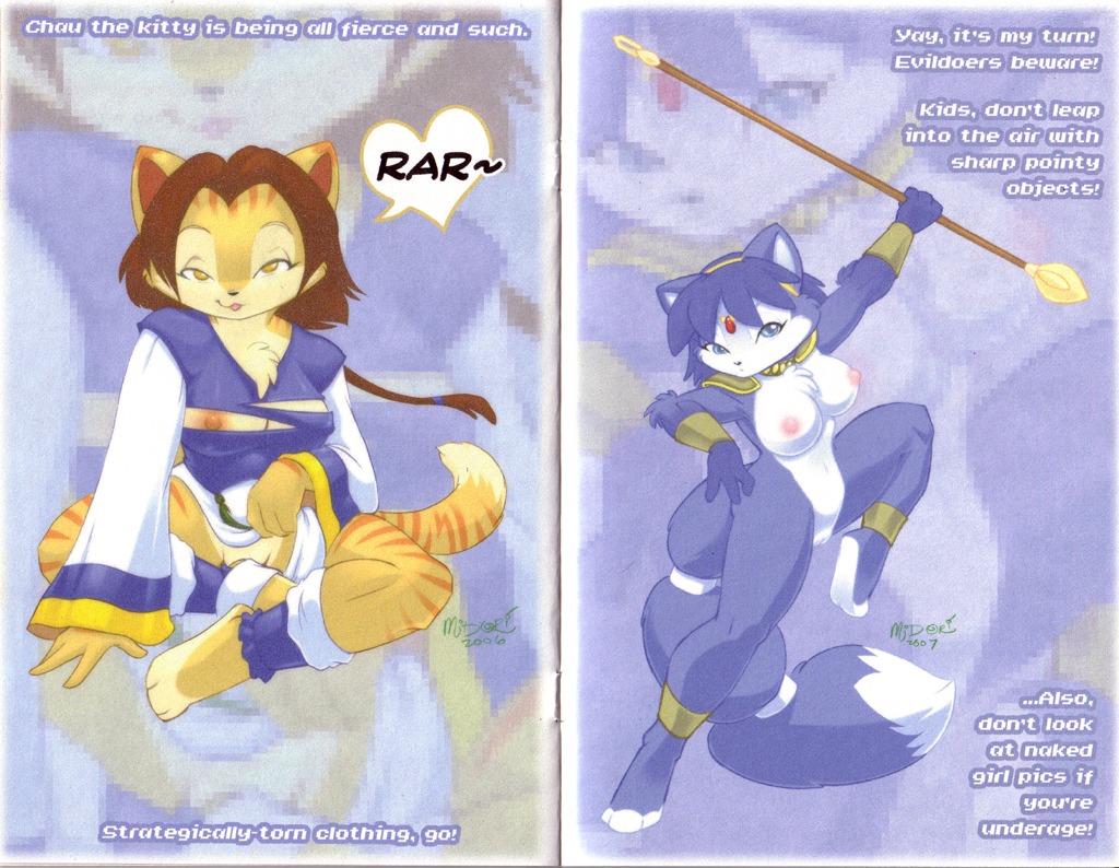 3_toes anthro barefoot biped bloody_roar blue_body blue_fur blue_hair breasts canid canine crossed_legs e621 feet felid feline female fox fur genitals hair konami krystal's_staff krystal_(star_fox) mammal melee_weapon midori_(artist) multiple_images nintendo nipples polearm samurai solo staff star_fox tail toes uriko_nonomura vulva warrior weapon werecat werecreature werefelid werefeline white_body white_fur zoom_layer