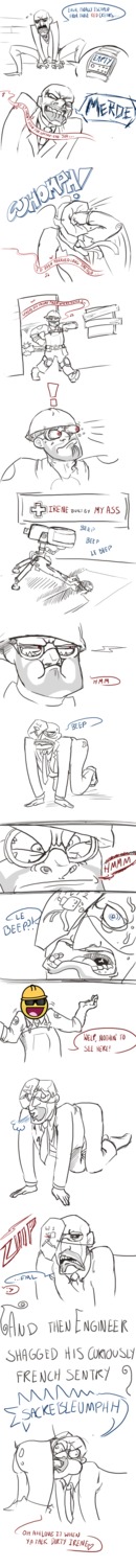 2boys 2d comic engineer_(team_fortress_2) human human_male human_only humor male male_only rule34 sentry_(team_fortress_2) spy_(team_fortress_2) team_fortress_2 yaoi