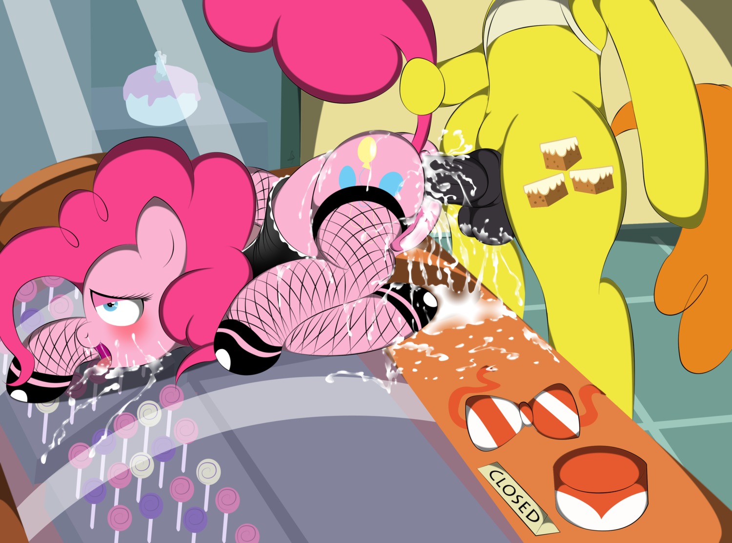 2012 absurd_res anal anal_penetration animal_genitalia animal_penis blue_eyes blush bodily_fluids clothing cum cum_in_ass cum_in_mouth cum_in_vagina cum_inside cum_on_face cum_on_tongue cutie_mark duo e621 earth_pony equid equine equine_genitalia equine_penis erection female female_penetrated feral feral_on_feral feral_penetrated feral_penetrating feral_penetrating_feral fishnet_clothing friendship_is_magic from_behind_position fucked_silly fur genital_fluids genitals hair hasbro hi_res horse infidelity male male/female male_penetrating male_penetrating_female mammal mr._cake_(mlp) my_little_pony open_mouth penetration penis pink_body pink_fur pink_hair pinkie_pie_(mlp) pony sex tail tongue v-d-k vulva
