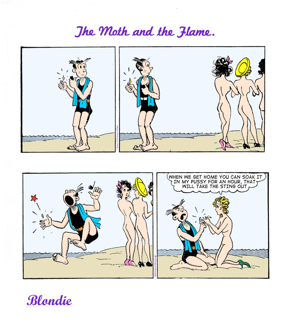 blondie blondie_(comic) blondie_bumstead clothing comic_strip dagwood_bumstead edit female human rule34 tagme