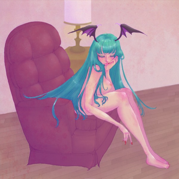 breasts capcom darkstalkers demon female morrigan_aensland rule34 sanzui small_breasts succubus tagme