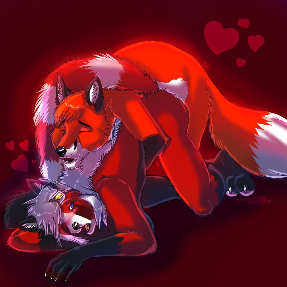 1:1 ailurid all_fours anthro ass_up blush breasts canid canine digital_media_(artwork) dipstick_tail doggystyle duo e621 eyes_closed eyewear female female_penetrated fox from_behind_position goggles heart_symbol ifus kneeling lucifur lying male male/female male_penetrating male_penetrating_female mammal markings nude on_front penetration red_panda red_theme sex side_boob tail tail_markings