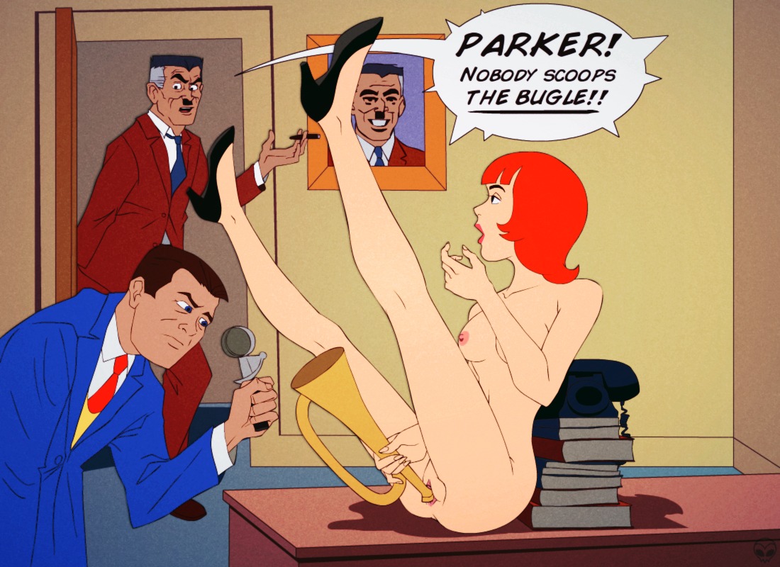 betty_brant female j_jonah_jameson male marvel marvel_comics peter_parker rule34 spider-man spider-man_(series) straight_hair zone