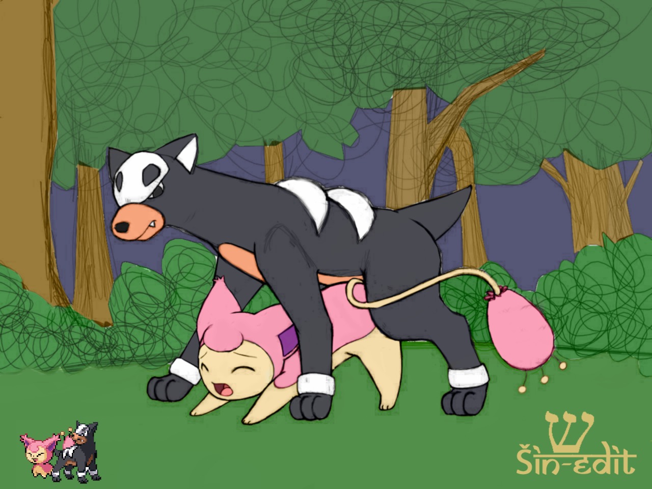 ambiguous_gender houndour pokemon rule34 shin-edit skitty tagme