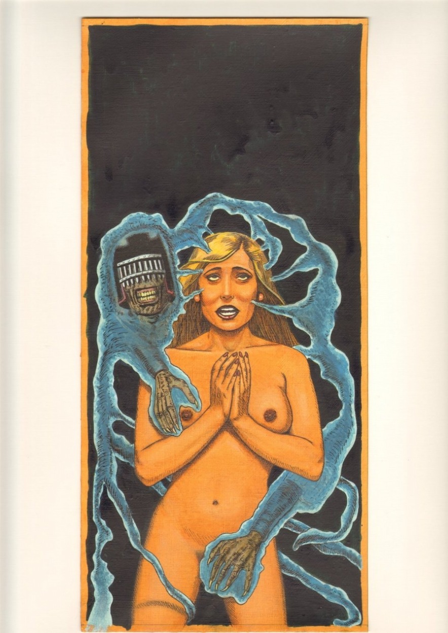 1girls 2000_ad blonde blonde_hair breasts cassandra_anderson female female_focus judge_anderson judge_death judge_dredd_(franchise) naked nipples nude nude_female rule34