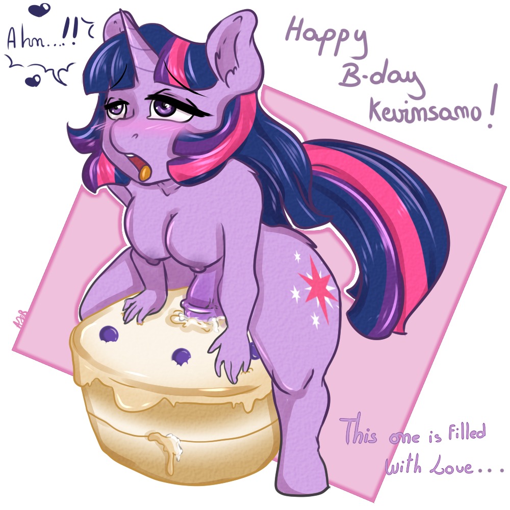 1:1 2013 animal_genitalia animal_penis anthro anthrofied blush breasts cake cutie_mark dessert dialogue digital_media_(artwork) e621 english_text equid equine equine_genitalia equine_penis erection food friendship_is_magic fur geeflakes genitals gynomorph hair hasbro horn intersex mammal multicolored_hair my_little_pony mythological_creature mythological_equine mythology nipples nude penis purple_body purple_eyes purple_fur purple_hair solo text twilight_sparkle_(mlp) two_tone_hair unicorn