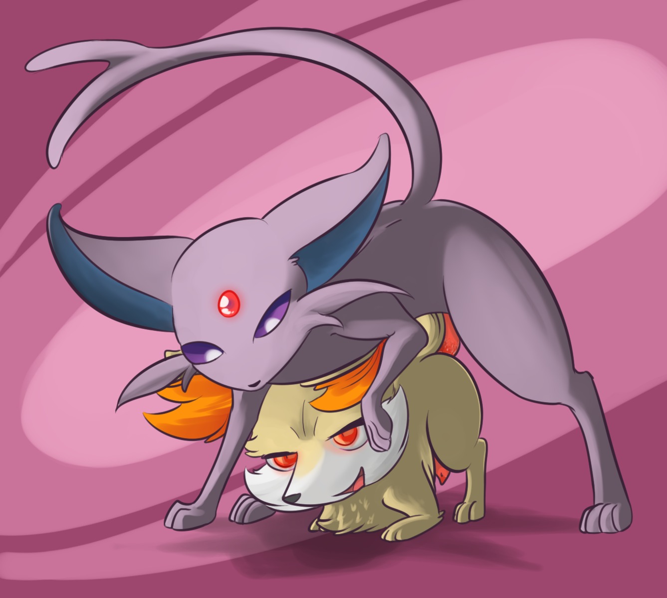 all_fours anal anal_penetration blushbutt canid canine doggystyle dominant duo e621 eeveelution erection espeon fennekin feral from_behind_position generation_2_pokemon generation_6_pokemon genitals hi_res hypnosis interspecies larger_dom larger_male male male/male male_penetrated male_penetrating male_penetrating_male mammal mind_control nintendo nude open_mouth open_smile penetration penis pokemon pokemon_(species) sex size_difference smaller_male smile