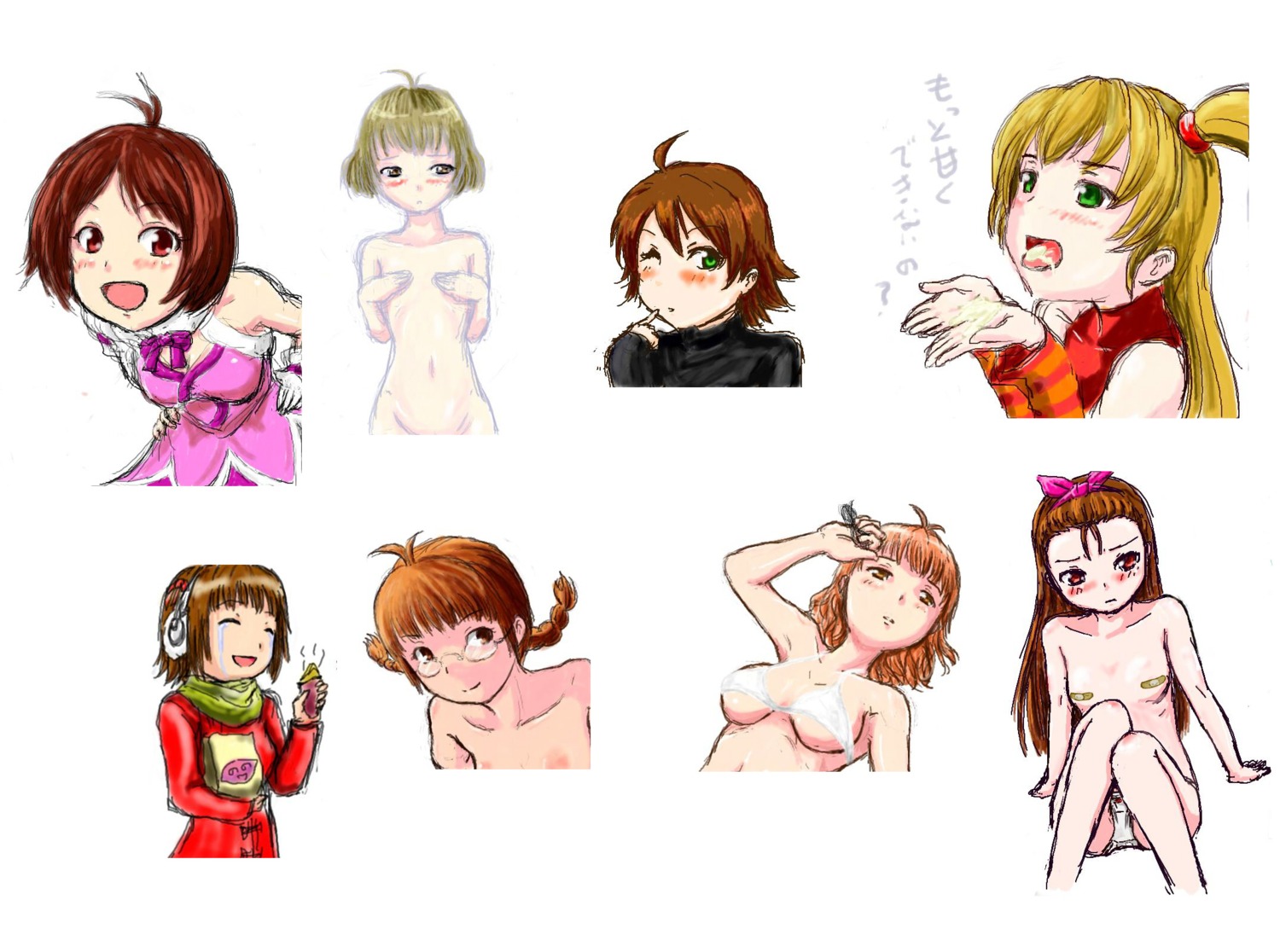 ai_hidaka akizuki_ritsuko akizuki_ryou amami_haruka femboy hoshii_miki idolmaster male minase_iori rule34 sakurai_yumeko trap