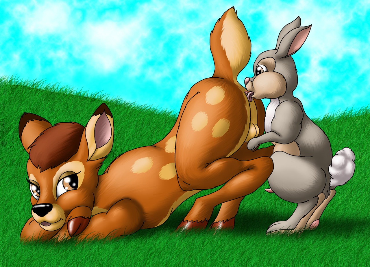 bambi_(film) bunny cobra_mcjingleballs cub cub_on_cub deer disney feral feral_on_feral forest fur furry gay grass male male_cub male_only rabbit ronno rule34 sex tagme thumper woods yaoi