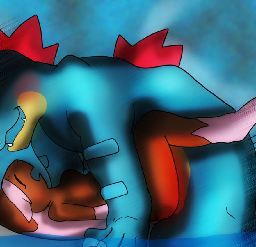 anthro blush color female feraligatr fur furry interspecies lopunny male nikolla nude pokemon pokemon_(species) rule34 sex side_view straight tagme