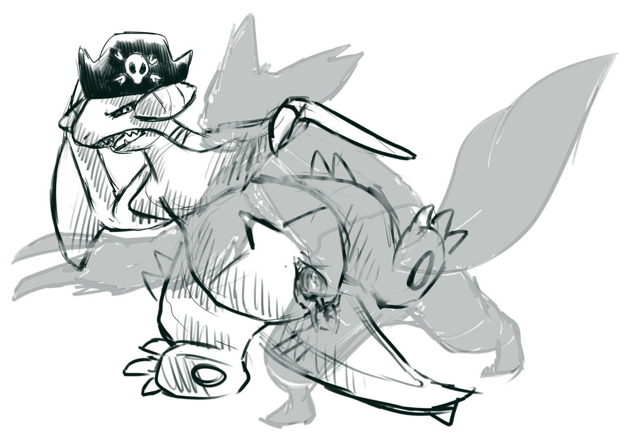 2012 andromorph andromorph/male andromorph_anthro andromorph_penetrated anthro anthro_on_feral bestiality digital_drawing_(artwork) digital_media_(artwork) dmitri_(pmd-e) duo e621 feral gabite generation_3_pokemon generation_4_pokemon genitals gunpowder_(pmd-e) haychel intersex intersex/male intersex_anthro intersex_penetrated male male_feral male_penetrating male_penetrating_andromorph male_penetrating_intersex monochrome nintendo penetration penis pirate_hat pmd-explorers pokemon pokemon_(species) semi-anthro sex sketch tail trans_(lore) trans_man_(lore) vaginal vaginal_penetration vulva zangoose