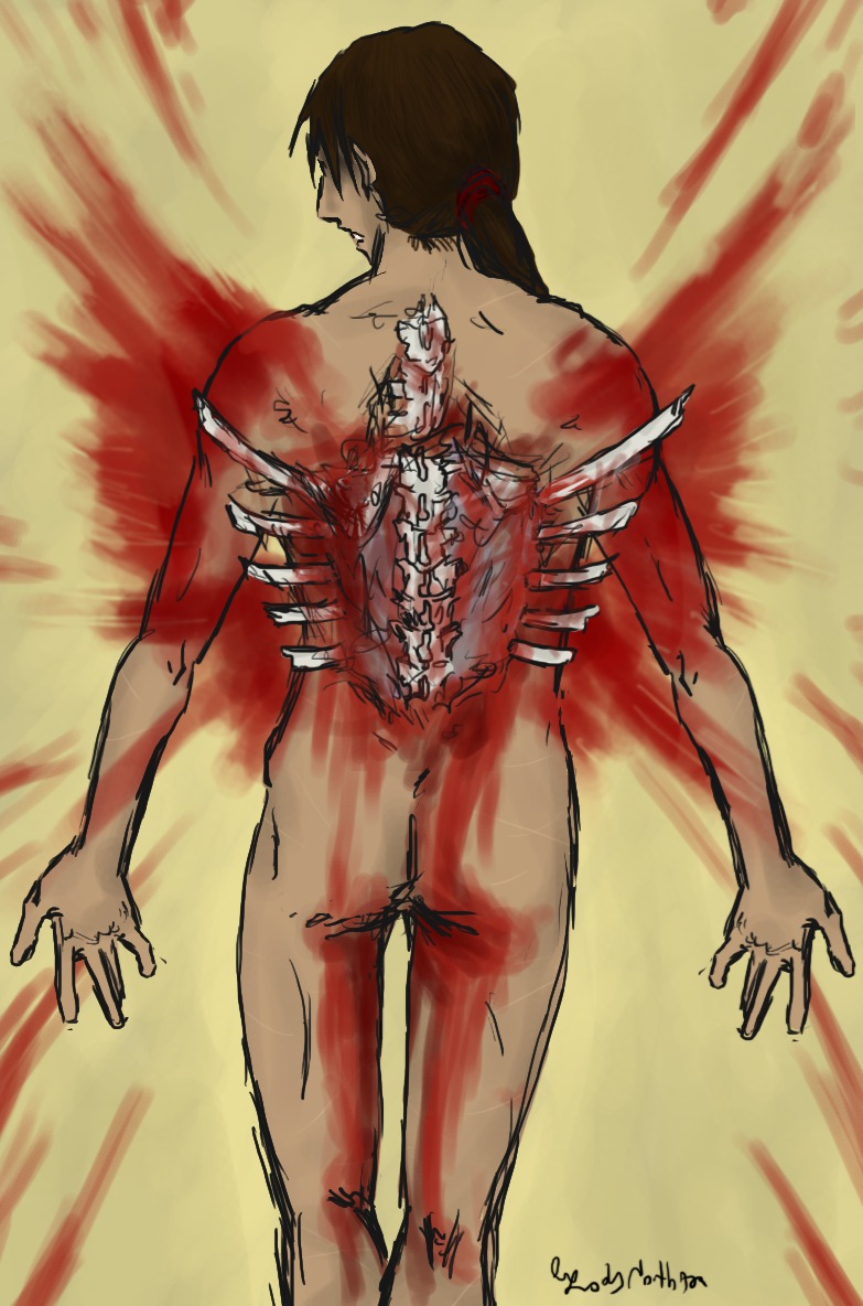 assassin's_creed_(series) assassin's_creed_ii blood ezio_auditore_da_firenze gore ladynorthstar male male_only male_ryona ribs rule34 spine ubisoft