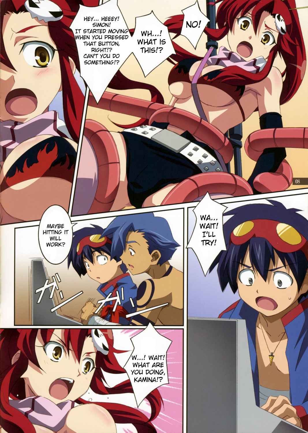 comic female kamina rule34 simon_(tengen_toppa_gurren_lagann) tengen_toppa_gurren_lagann yoko_littner
