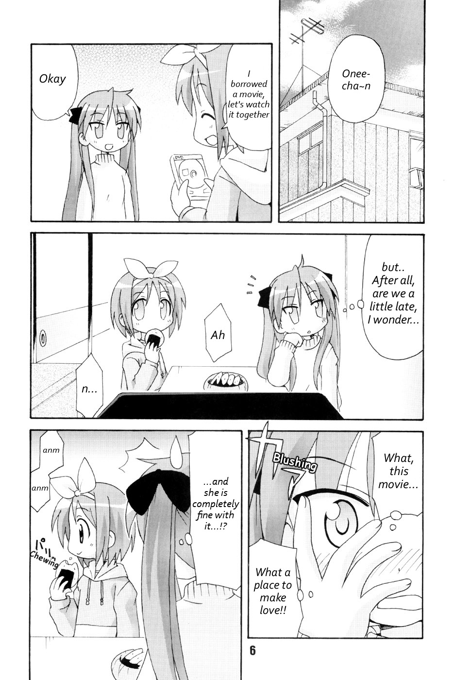 comic female kagami_hiiragi lucky_star rule34 tagme tsukasa_hiiragi