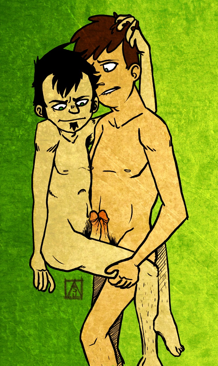 balls balls_touching chris_pearson dan_(dan_vs) dan_vs. dicks_touching frotting jack_off_buddy male male_only rule34 tagme yaoi