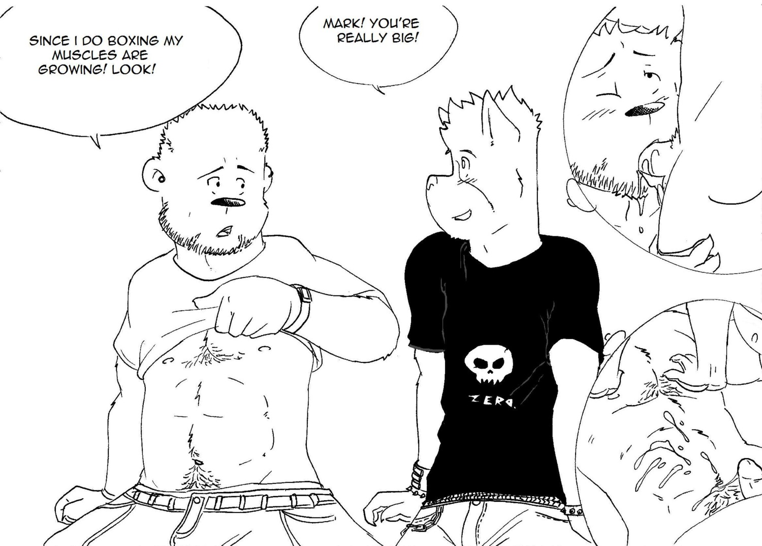 anal anthro bear bodily_fluids canid canine canis comic cum dialogue domestic_dog duo e621 english_text erection fellatio genital_fluids genitals hi_res husky husky92 male male/male male_penetrated male_penetrating male_penetrating_male mammal monochrome nordic_sled_dog oral oral_penetration penetration penile penis sex spitz text