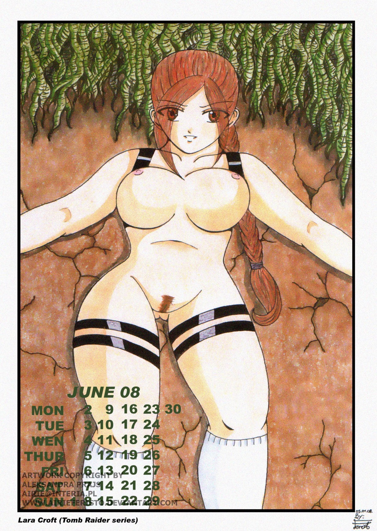 calendar character_name copyright_name female female_only human lara_croft lara_croft_(classic) rule34 signature solo tagme text tomb_raider tomb_raider_(classic)