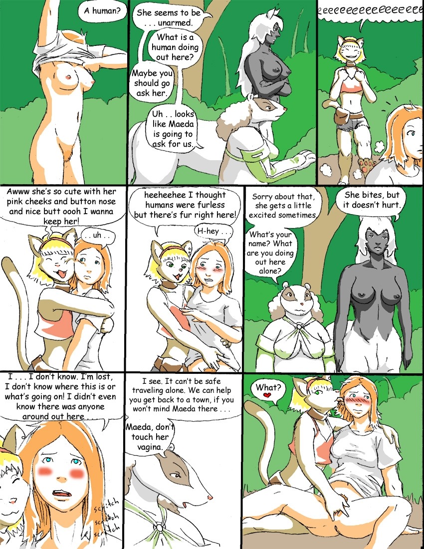 anthro badger blush bottomless breasts centaur clothed clothing codje_(reiger) comic damsel_(reiger) dialogue domestic_cat e621 english_text equid equid_taur equine european_mythology felid feline felis female female/female femboy fingering forced forest genitals greek_mythology group heart_symbol horse hug human human_on_anthro humanoid_taur interspecies ione_(reiger) maeda_(reiger) mammal mammal_taur monster_girl_(genre) mustelid musteline mythology nature nipples nude outside plant rape reiger sex spread_legs spreading tail taur text trans_(lore) trans_woman_(lore) tree vaginal vaginal_fingering vulva wood