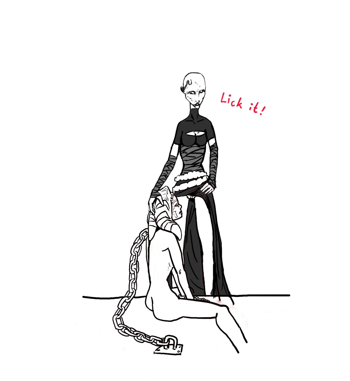 2girls ahsoka_tano asajj_ventress clone_wars dathomiri female female_only imaajfpstnfo jedi jedi_padawan monochrome multiple_females multiple_girls rule34 sith sith_assassin star_wars tagme the_clone_wars:_season_one togruta yuri