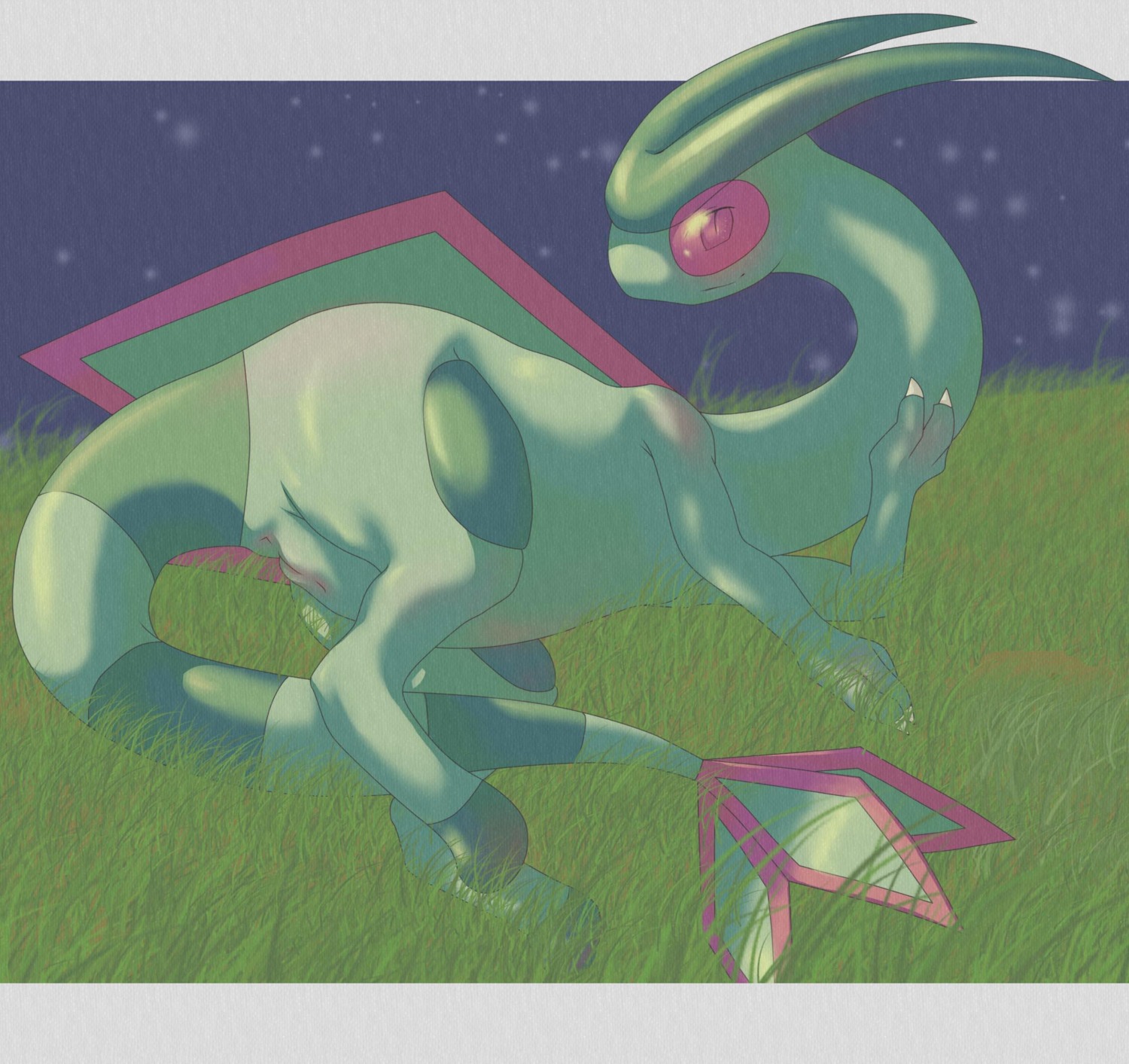9_6 female feral flygon plump_labia pokemon pokemon_(species) pokemon_rse rule34