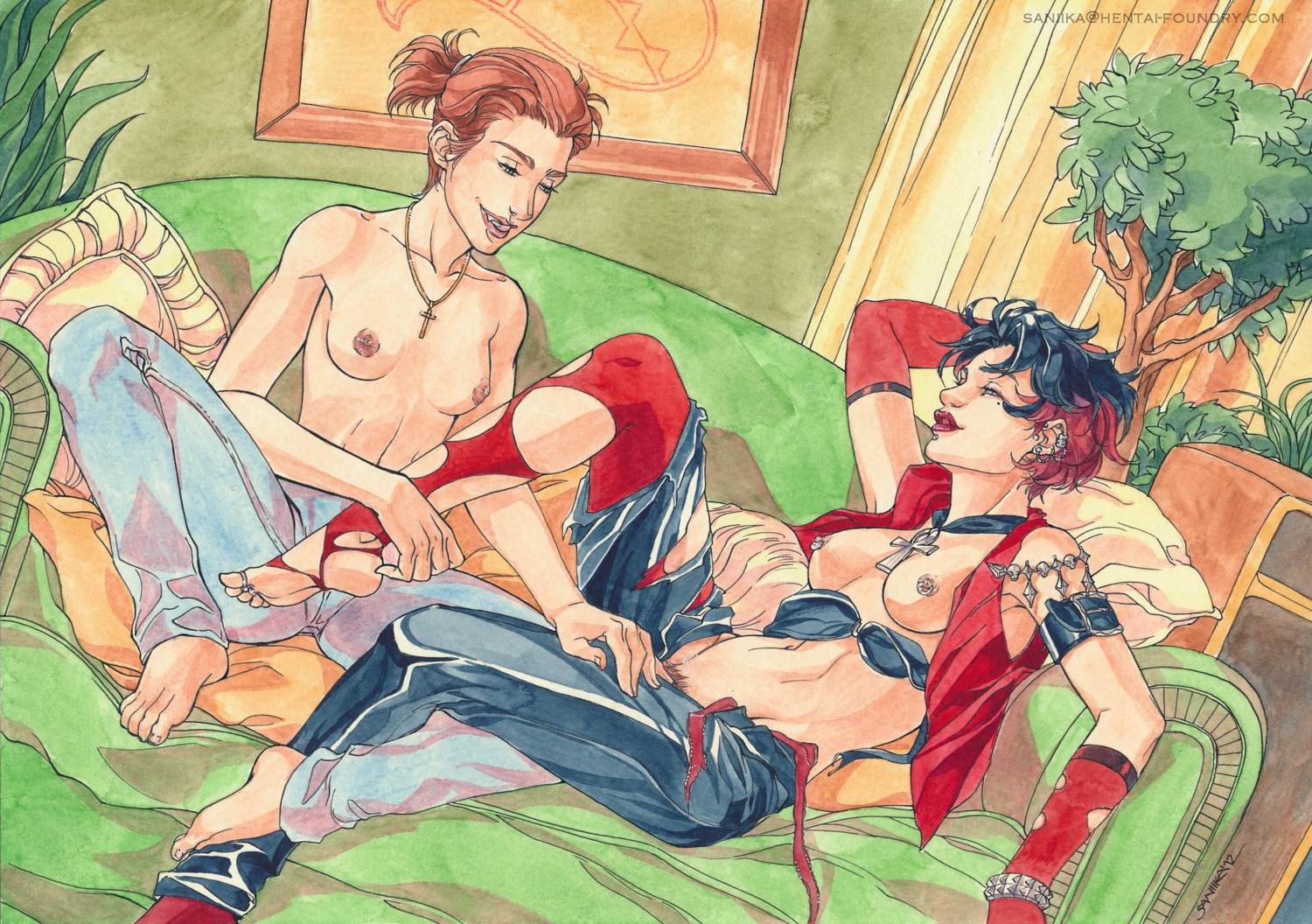 barefoot feet female female_only human marvel marvel_comics multiple_females multiple_girls mutant_(marvel) rahne_sinclair rule34 saniika scarlet_witch scarlet_witch_(evolution) soles straight_hair toes wanda_maximoff wolfsbane_(x-men) x-men x-men_evolution yuri