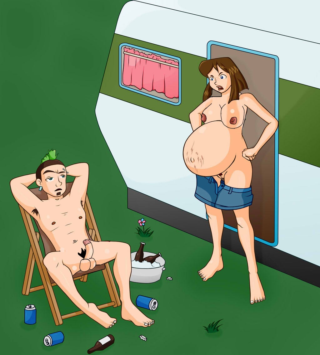 1boy 1girls armpit_hair clothing courtney_(tdi) duncan_(tdi) female male pregnant pubic_hair punk rule34 tagme total_drama_island