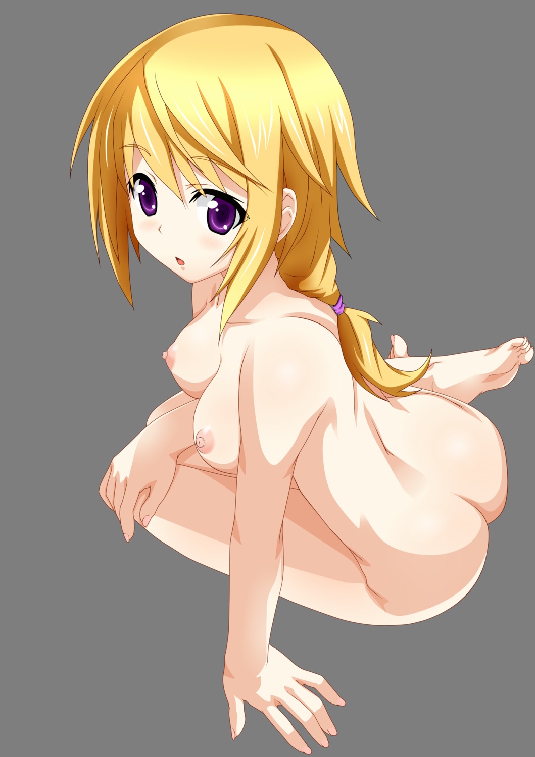 ass blush breasts charlotte_dunois erect_nipples feet female female_only high_resolution human infinite_stratos legs long_hair nipples nude nude_filter photoshop rule34 soles solo thighs toes