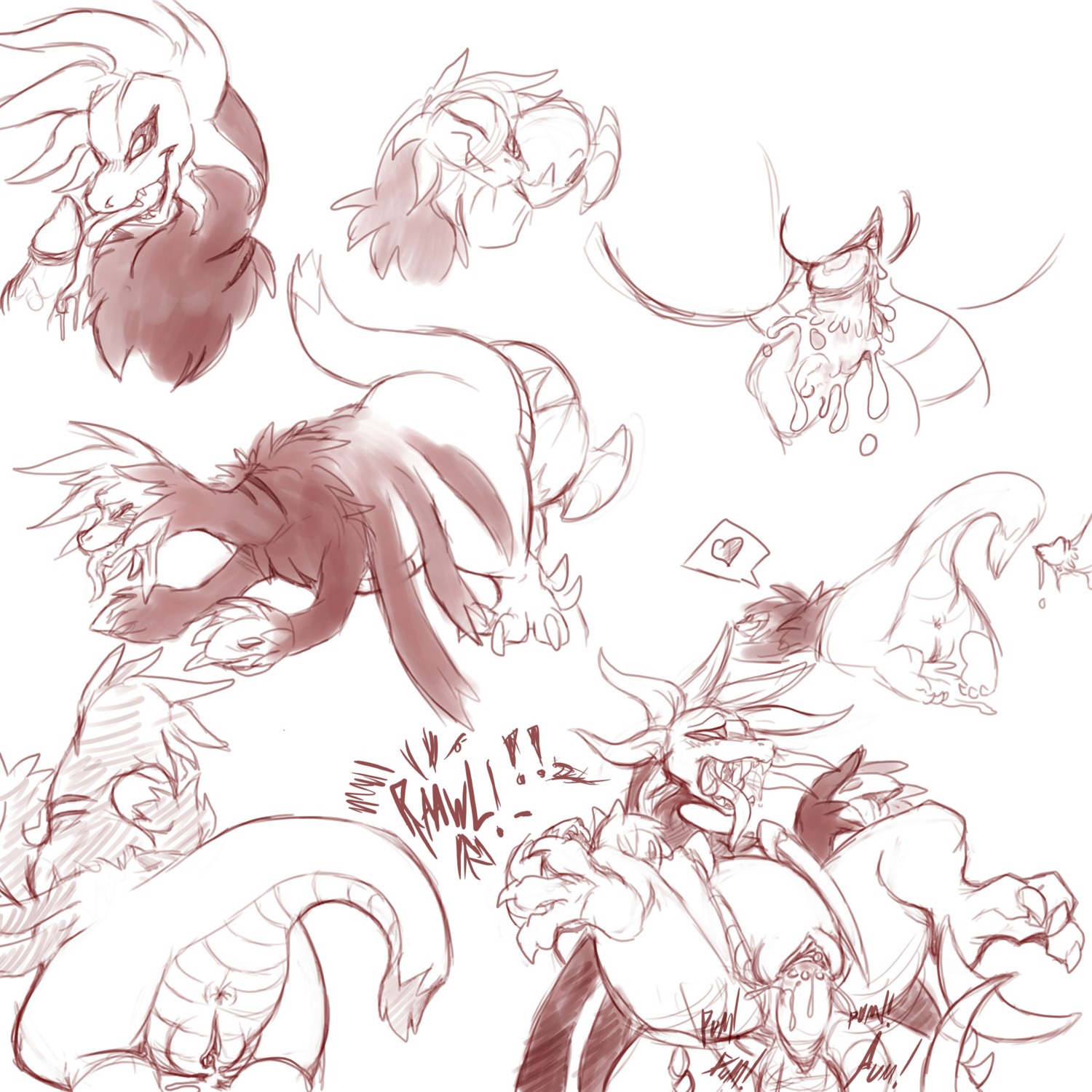 dragon female garchomp hydra hydreigon male mel_the_hybrid penis pokemon pokemon_(species) pussy rule34 straight