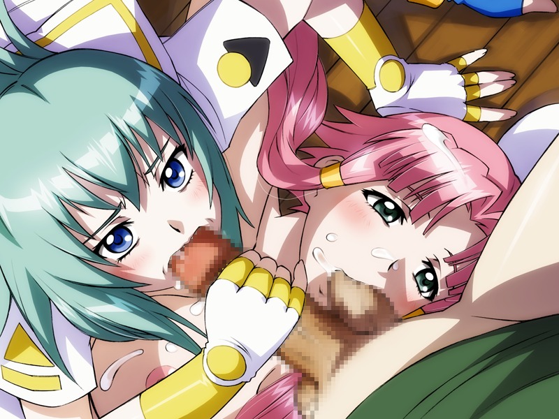 1boy alice_carroll aria balls balls_sucking breasts censored clothing collaborative_fellatio cum cum_on_breasts cum_on_face fellatio female human human_only male mizunashi_akari multiple_females multiple_girls oral oral_sex rule34 symmetrical_docking tagme teamwork threesome