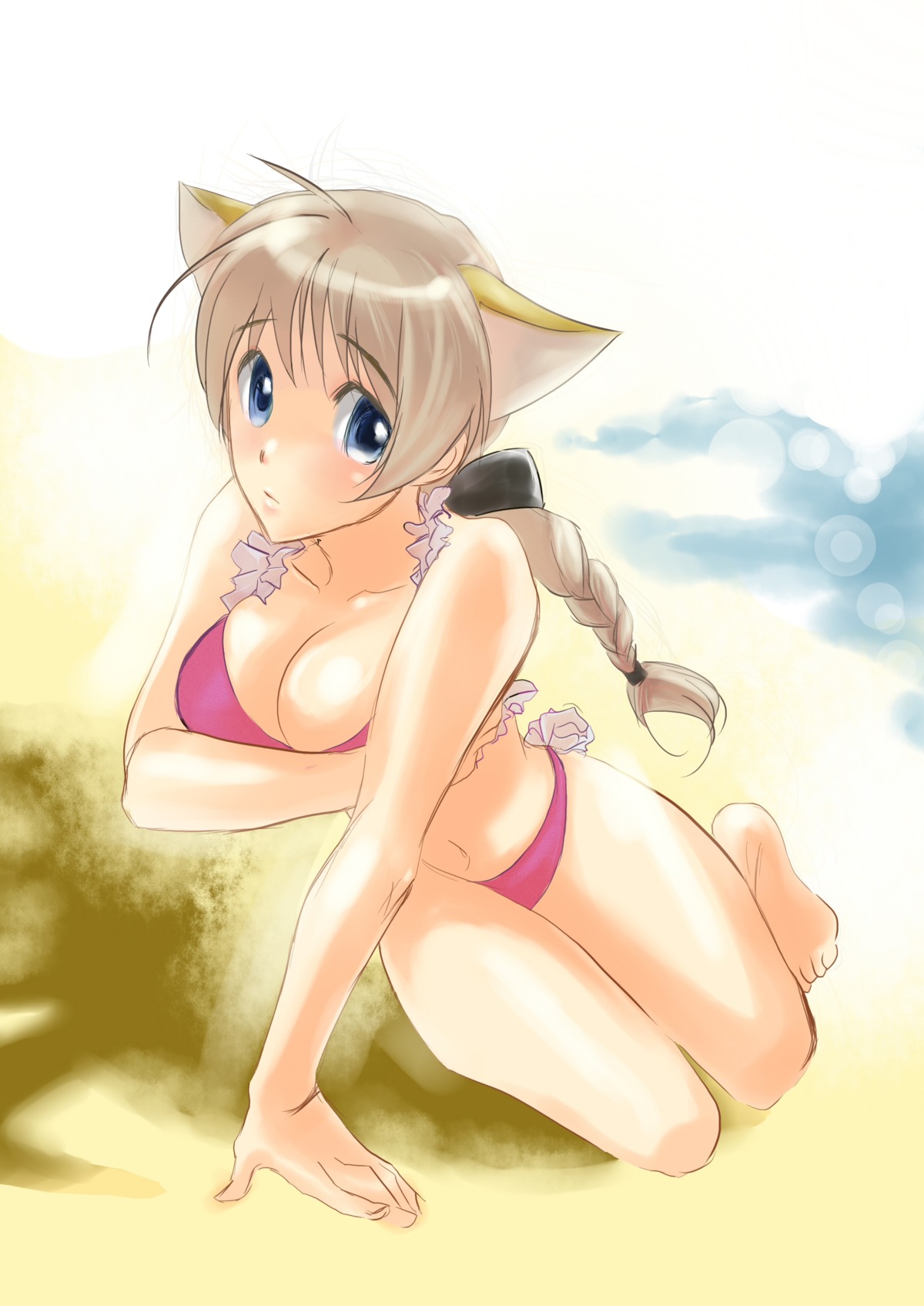 breasts female large_breasts lynette_bishop rule34 strike_witches swimsuit tagme world_witches_series