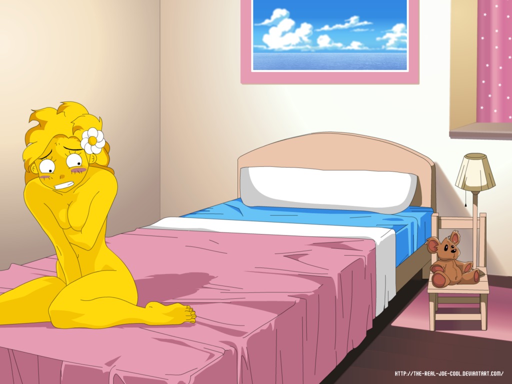 1girls 20th_century_studios 2d blush completely_nude covering embarrassed female female_only human lisa_simpson nude nude_female rule34 solo tagme the_real_joe_cool the_simpsons yellow_body yellow_skin