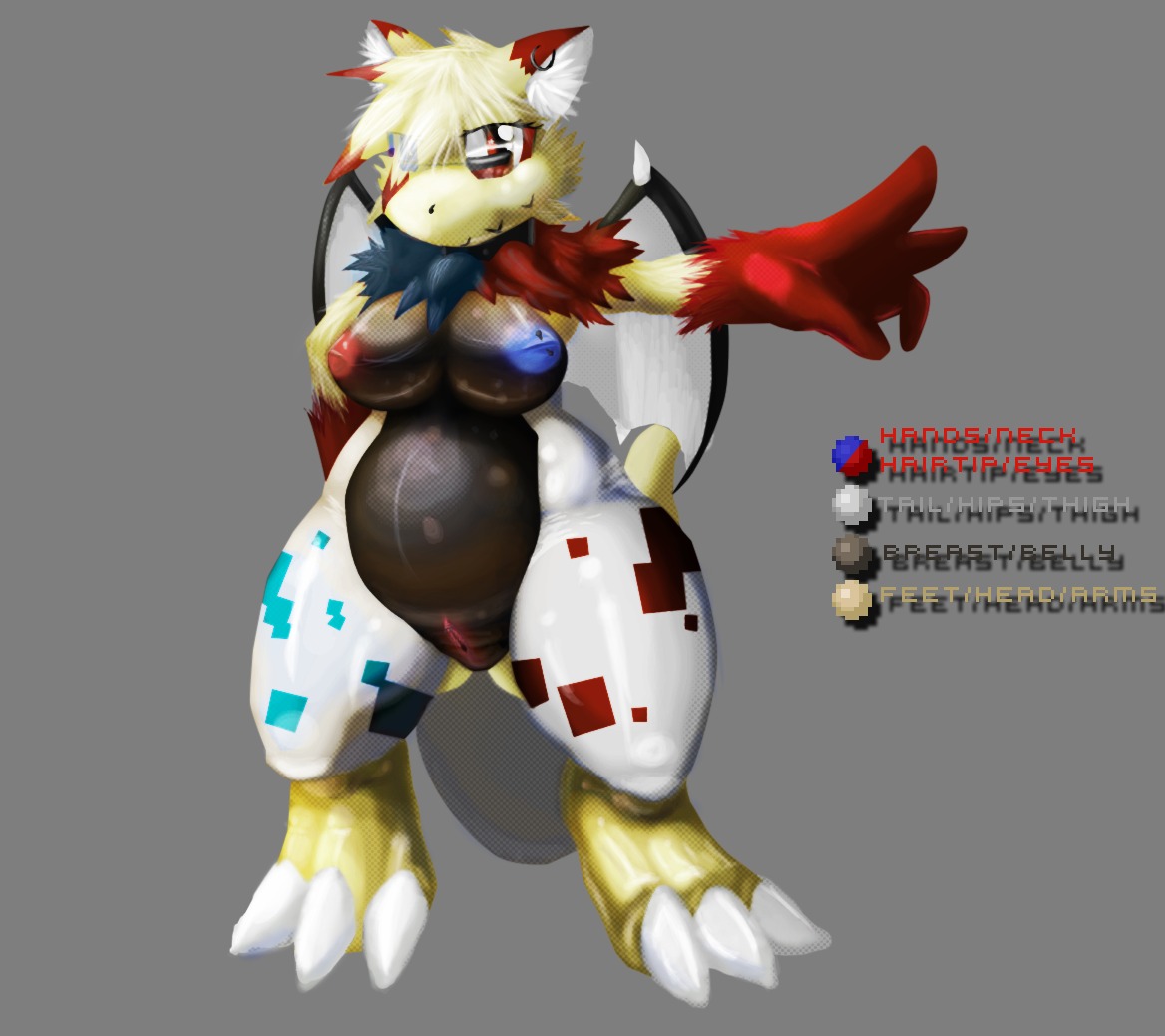 alpha_channel breasts clitoris collar dragon e621 female genitals kaivolate membrane_(anatomy) membranous_wings mismatched_nipples mythological_creature mythological_scalie mythology nipples non-mammal_breasts non-mammal_nipples piercing raptorkou scalie slightly_chubby solo tail vulva wings
