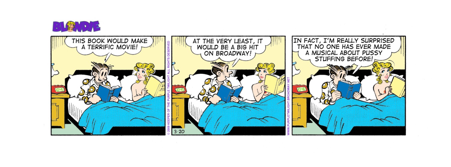 1boy 1girls blondie_(comic) blondie_bumstead casual clothing comic comic_strip dagwood_bumstead edit female human male nude nudist pale_skin rule34 tagme