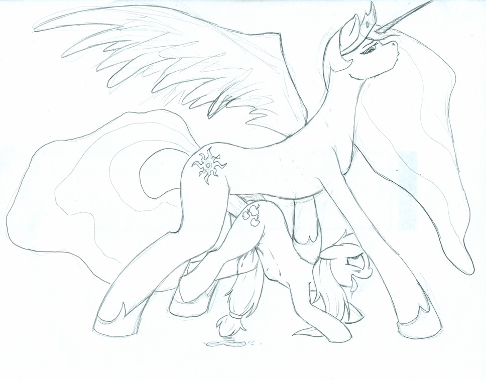2012 abdominal_bulge applejack_(mlp) bodily_fluids crossgender cutie_mark duo e621 earth_pony equid equine erection feathered_wings feathers female feral friendship_is_magic ftg_crossgender fti_crossgender fucked_silly genitals gynomorph gynomorph/female gynomorph_penetrating hasbro horn horse intersex intersex/female intersex_penetrating male mammal mature_feral mature_gynomorph mature_intersex monochrome my_little_pony mythological_creature mythological_equine mythology open_mouth penetration penis pony princess princess_celestia_(mlp) quadruped royalty saliva sex simple_background size_difference sketch tail tongue traditional_media_(artwork) unknown_artist vaginal vaginal_penetration winged_unicorn wings