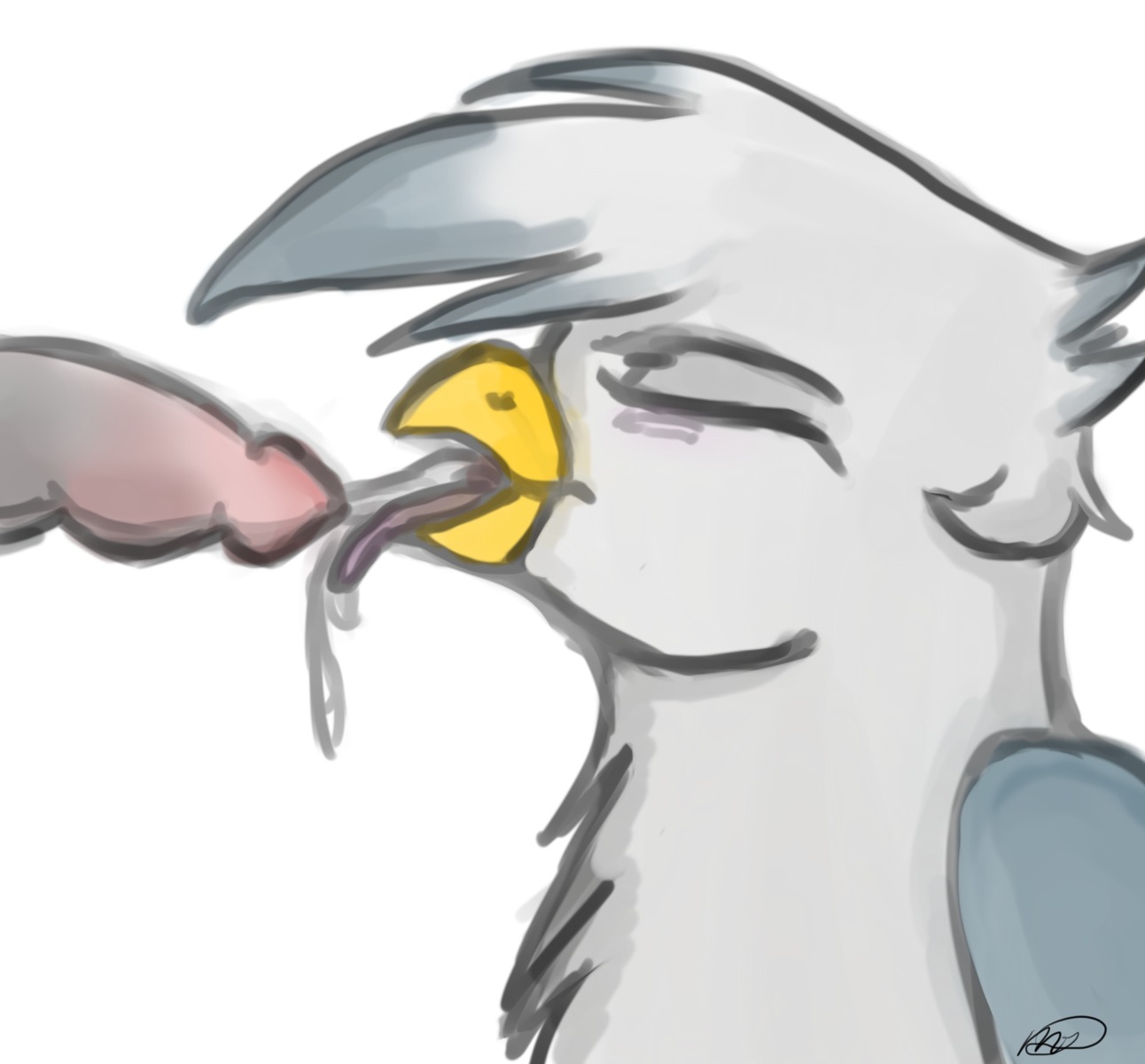 ambiguous_gender avian beak beak_fetish beak_play beak_sex beakjob bodily_fluids conditional_dnp cum cum_in_mouth cum_inside digital_media_(artwork) disembodied_penis duo e621 erection fan_character fellatio feral ganix genital_fluids genitals gryphon hasbro hi_res male male/male male_penetrated male_penetrating male_penetrating_male meggchan my_little_pony mythological_avian mythological_creature mythology oral penetration penile penis sex