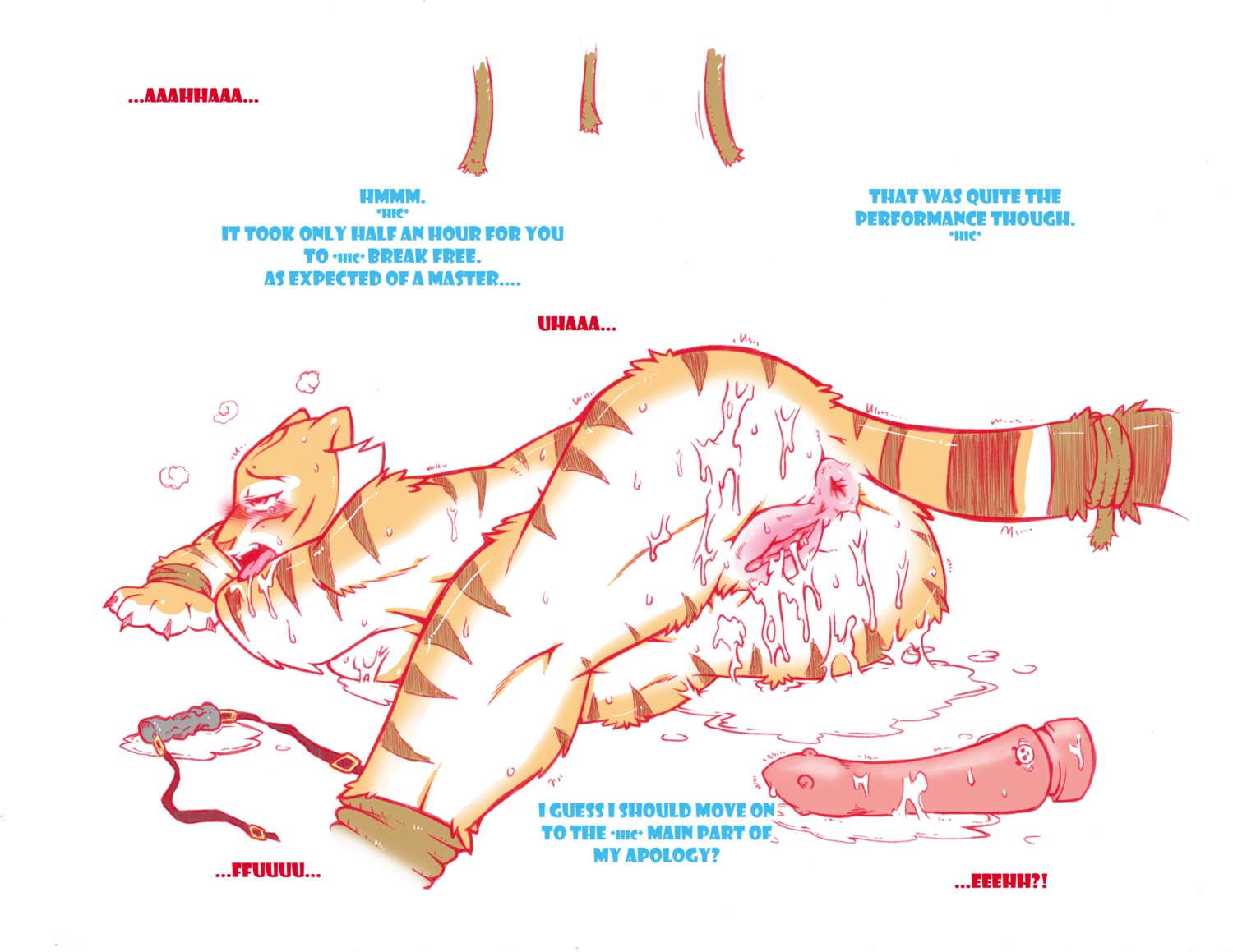 absurd_res after_rape after_sex anthro anus bodily_fluids breasts cold-blooded-twilight cum digital_media_(artwork) dominant dominant_male dreamworks e621 english_text felid female forced genital_fluids genitals hi_res kung_fu_panda male mammal master_po_ping master_tigress nipples nude offscreen_character pantherine plump_labia raised_tail simple_background solo stripes submissive submissive_anthro submissive_female tail tail_anus text tiger vulva white_background