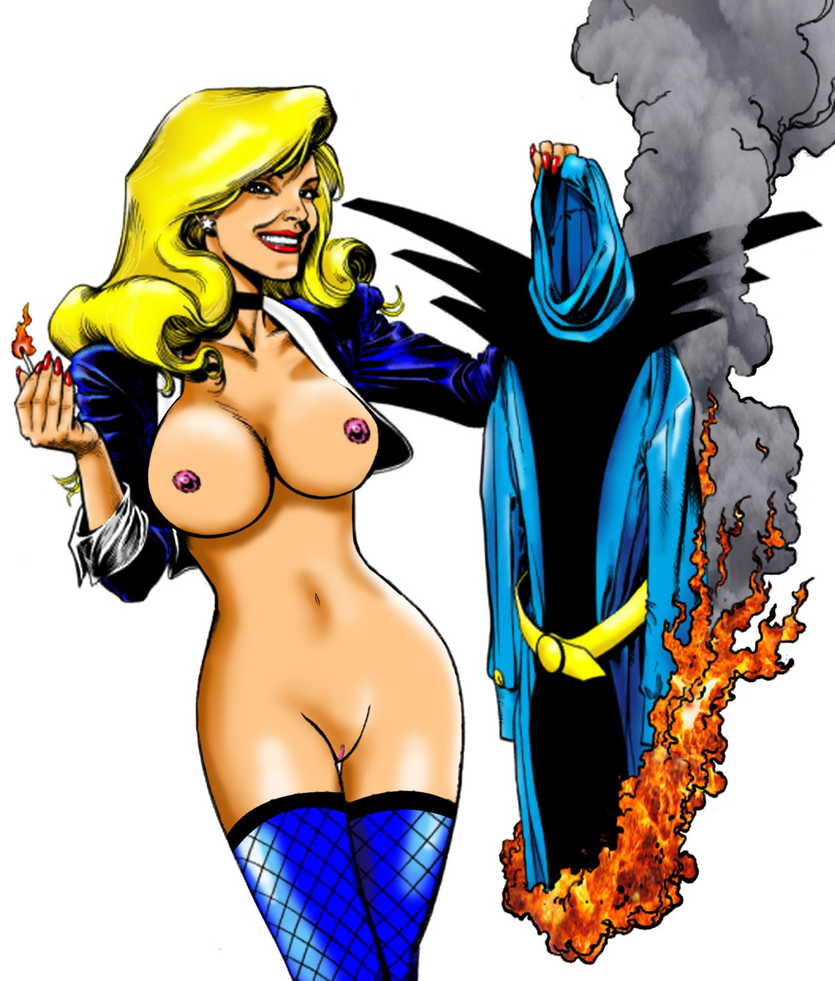 1girls birds_of_prey black_canary dc dc_comics dinah_lance female female_only green_arrow_(series) rule34 solo