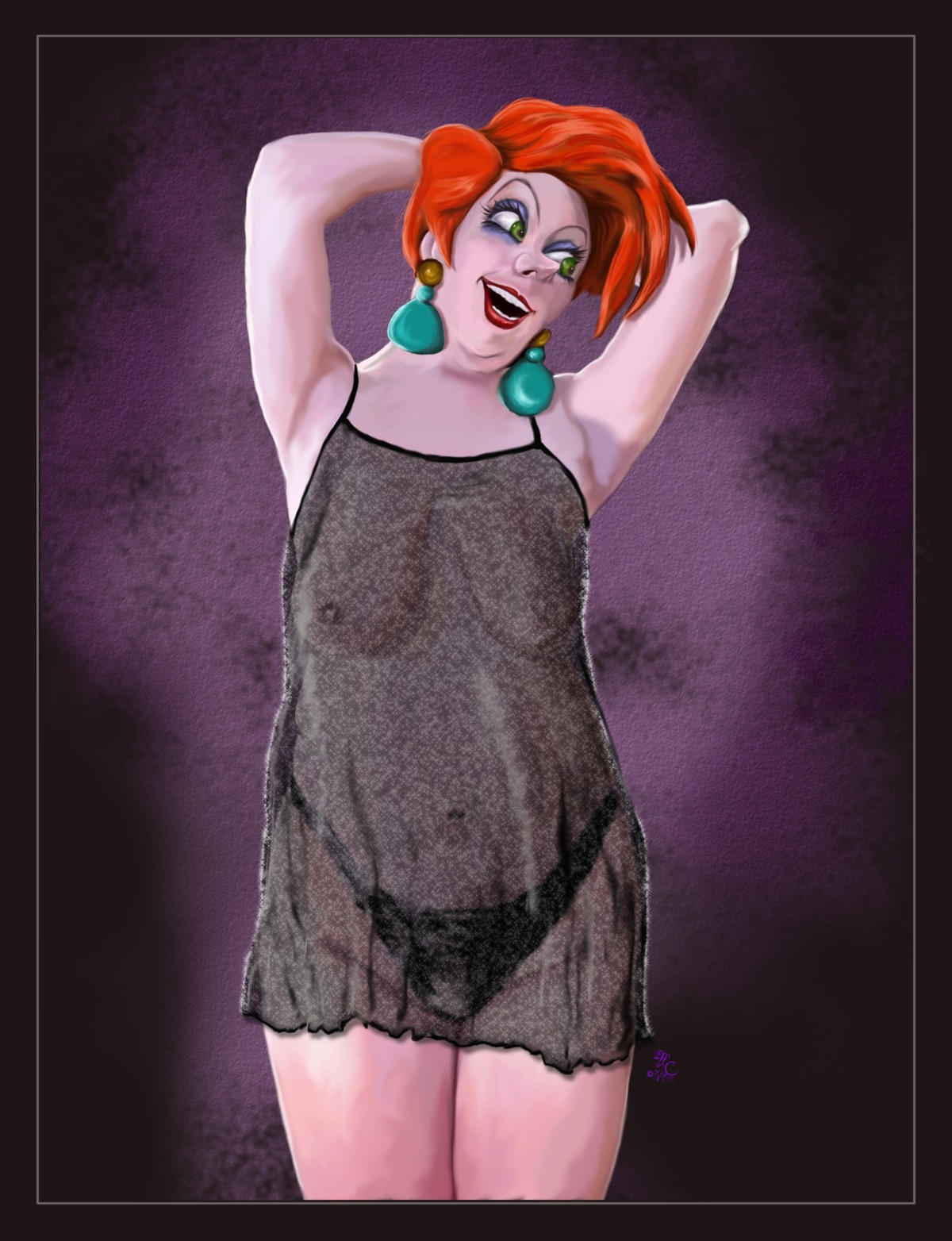clothes disney female female_only front_view lcslayer madame_medusa nipples rule34 solo standing tagme the_rescuers