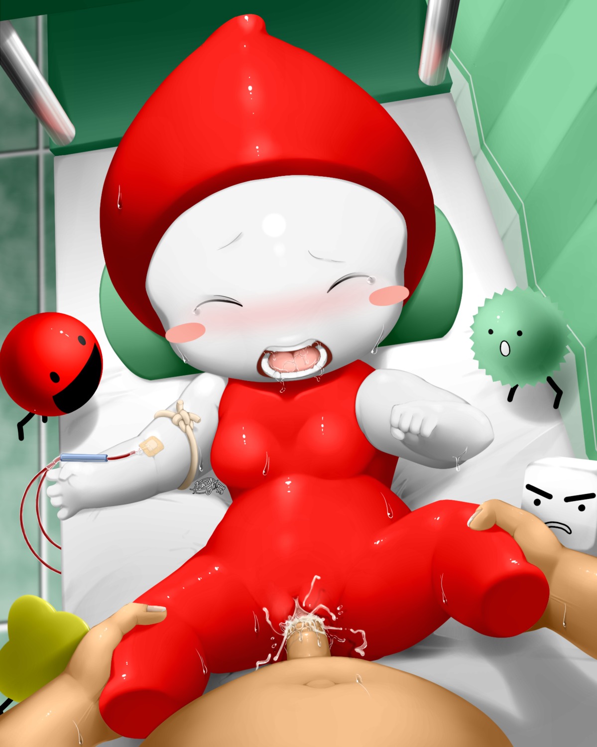blood_donation blush breasts cabinet chibi closed_eyes cum cum_in_pussy cum_inside darkrobin drooling female holding_leg hospital hospital_bed hospital_bedcabinet human interspecies male mascot missionary_position nanumi on_back open_mouth penetration pov pussy pussy_juice rule34 saliva spread_legs spreading straight sweat syringe tagme vaginal_penetration