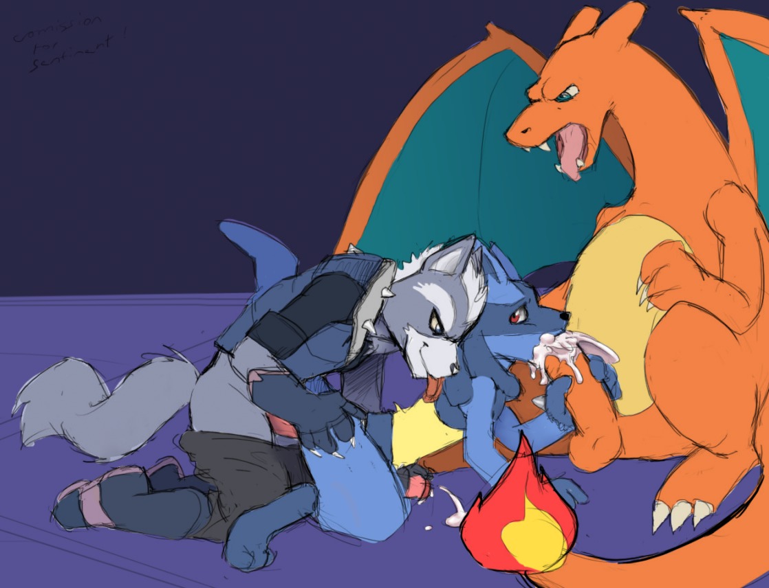 anal anal_penetration anthro anthro_on_anthro anthro_penetrated anthro_penetrating anthro_penetrating_anthro balls black_body black_fur blue_body blue_fur bodily_fluids canid canine canis charizard crossover cum dragon e621 erection fellatio fire flaming_tail from_behind_position fur generation_1_pokemon generation_4_pokemon genital_fluids genitals group group_sex handjob interspecies licking lucario male male/male male_penetrated male_penetrating male_penetrating_male mammal membrane_(anatomy) membranous_wings mythological_creature mythological_scalie mythology nintendo oral oral_penetration orange_body orange_skin penetration penile penis pokemon pokemon_(species) reach_around red_eyes scalie sex sitting size_difference smaller_penetrated spitroast star_fox super_smash_bros. syberfox tail threesome tongue tongue_out trio wings wolf wolf_o'donnell yellow_body yellow_fur