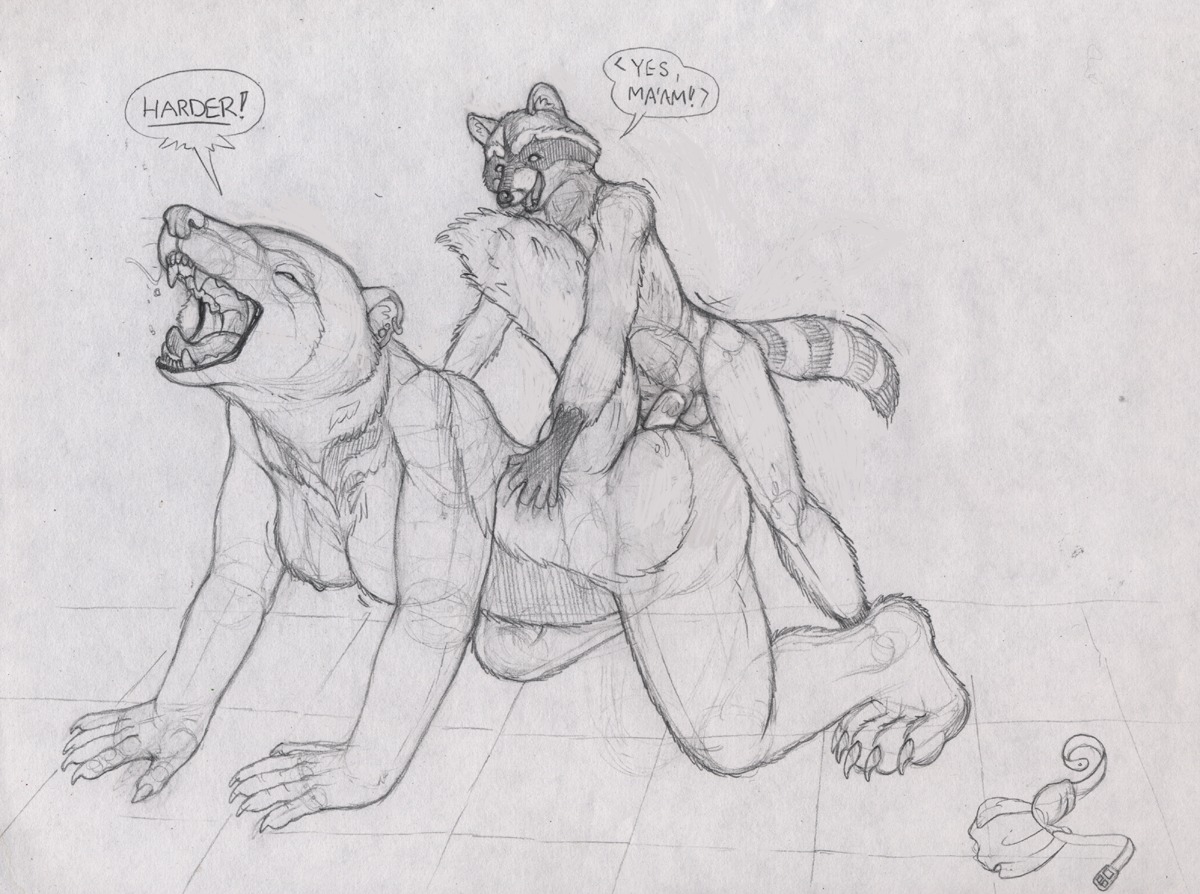 anal anal_penetration anthro duo e621 english_text female female_penetrated greyscale gul gulonine larger_female larger_penetrated male male/female male_penetrating male_penetrating_female mammal monochrome mustelid musteline penetration praka procyonid raccoon sex simple_background size_difference sketch smaller_male strega tail text white_background wolverine